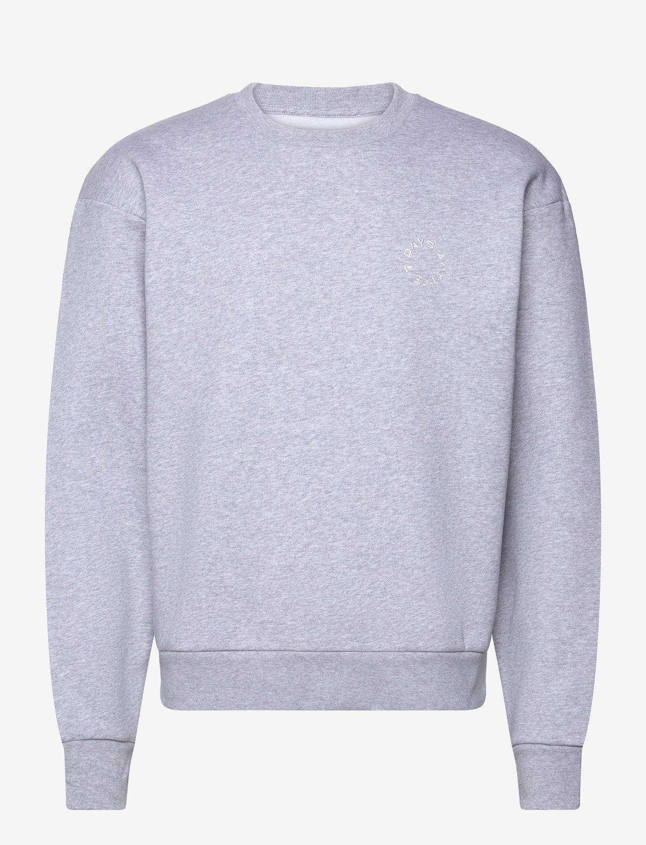 7 DAYS Active - Organic Regular Crewneck - dressipluusid ja pusad - 022 heather grey - 1