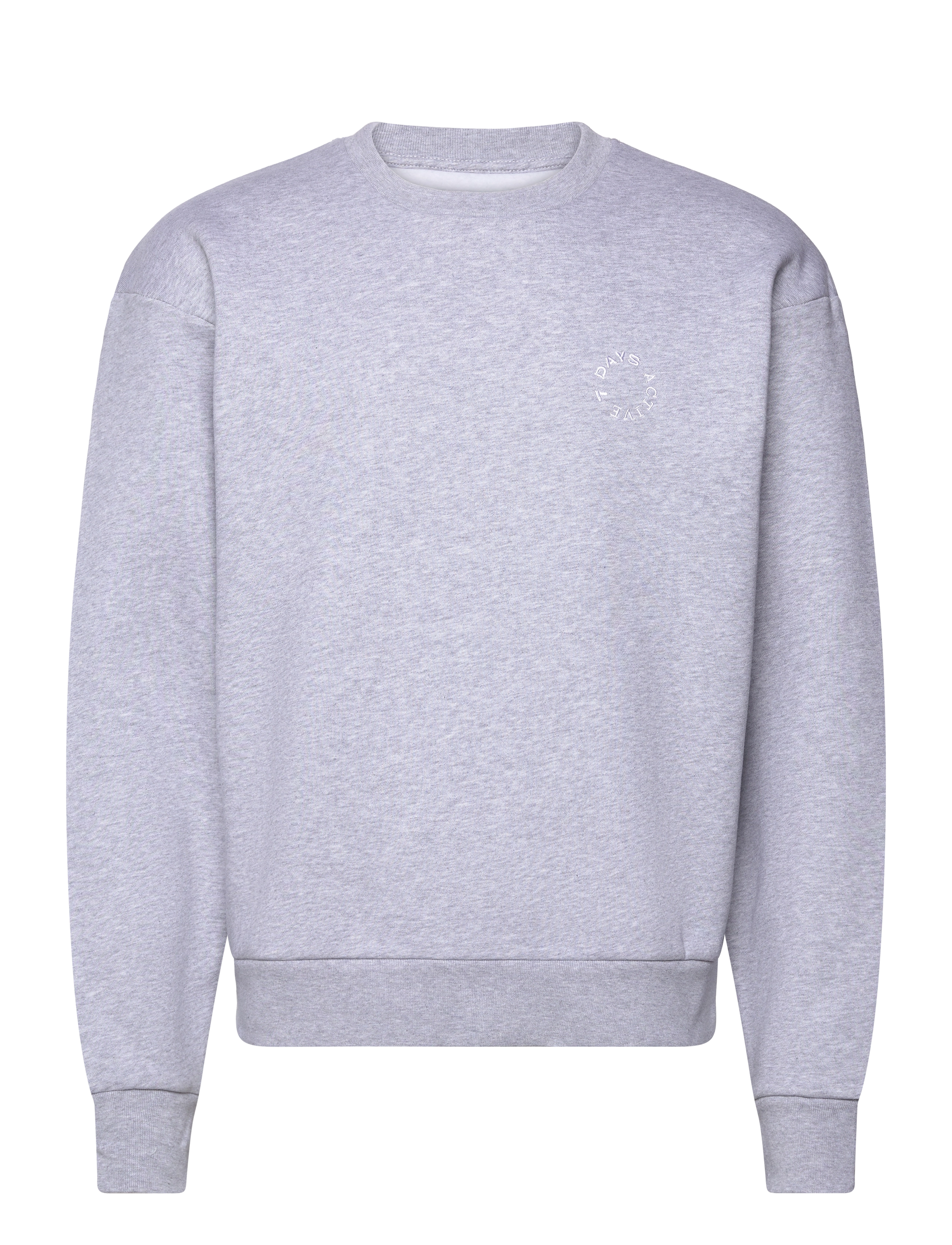 7 DAYS Active Organic Regular Crewneck - 7 DAYS Active - 022 HEATHER GREY / grey