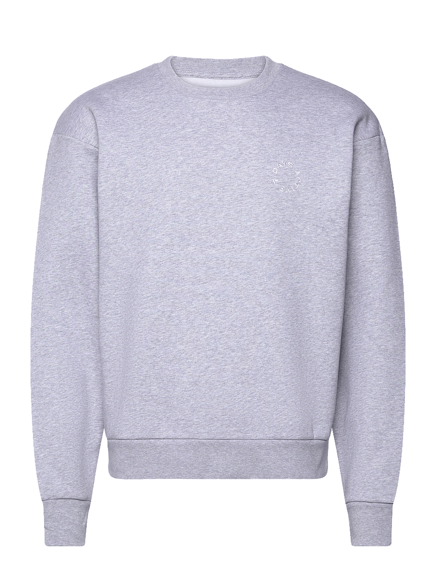 7 DAYS Active - Organic Regular Crewneck - sweatshirts - 022 heather grey - 1