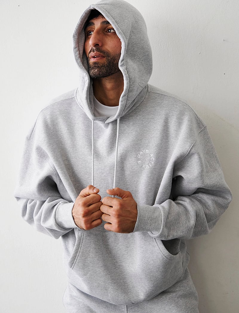 7 DAYS Active - Organic Regular Hoodie - oberteile - 022 heather grey - 0