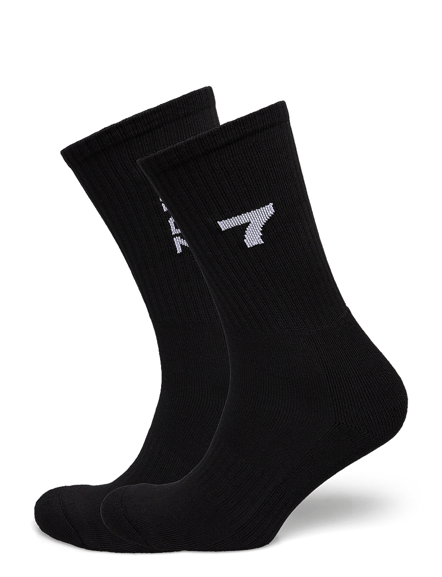 7 DAYS Active - 2-Pack Socks - träningsstrumpor - 001 black - 0