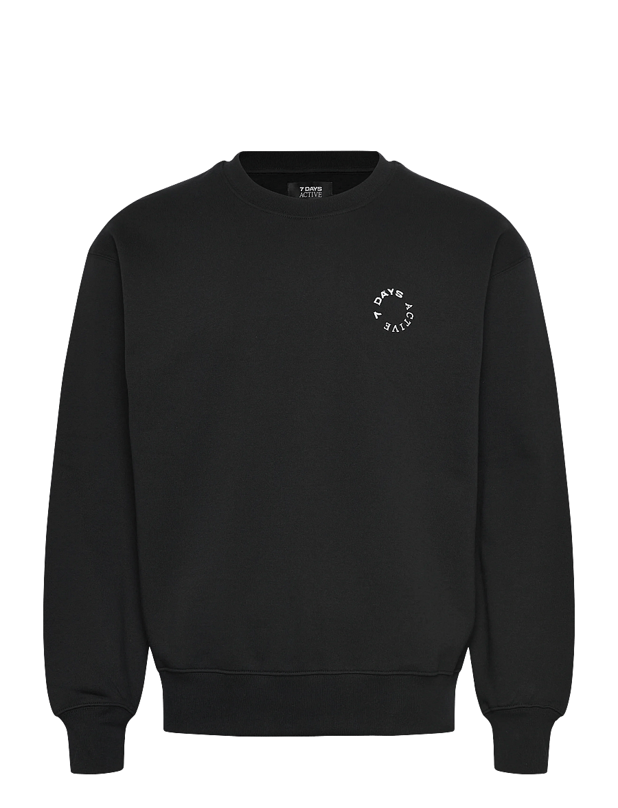 7 DAYS Active - MIND Regular Crewneck - sweatshirts - 001 black - 0