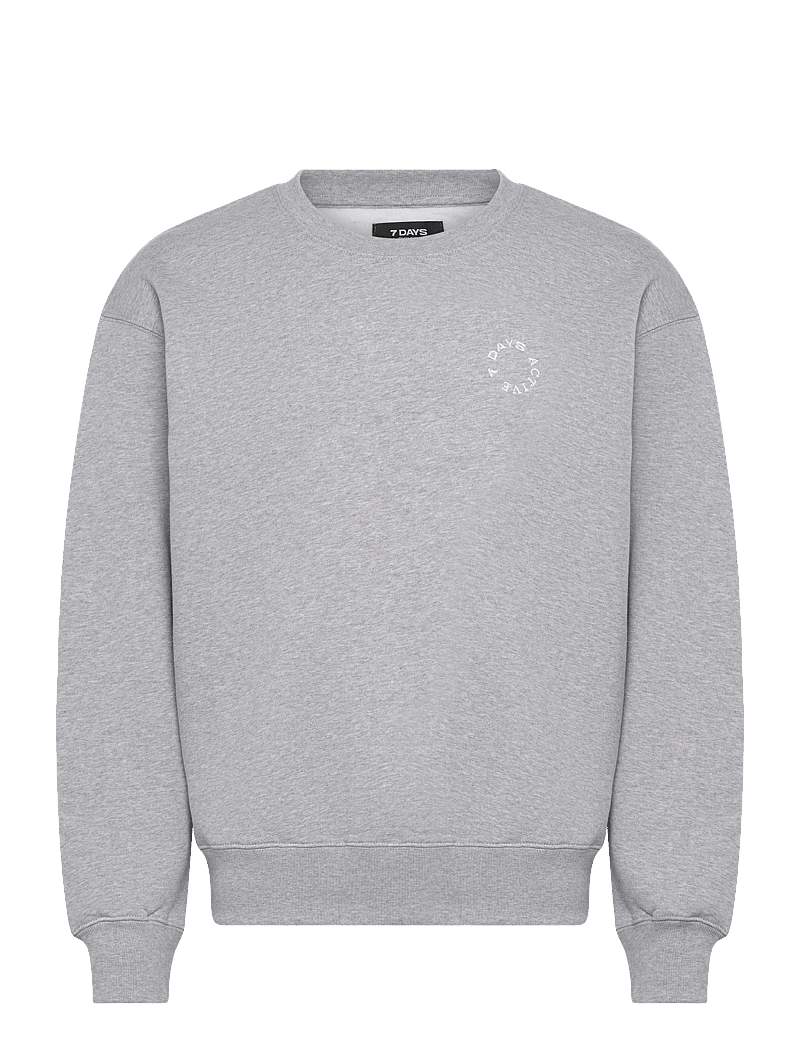 7 DAYS Active - MIND Regular Crewneck - dressipluusid - 022 heather grey - 0
