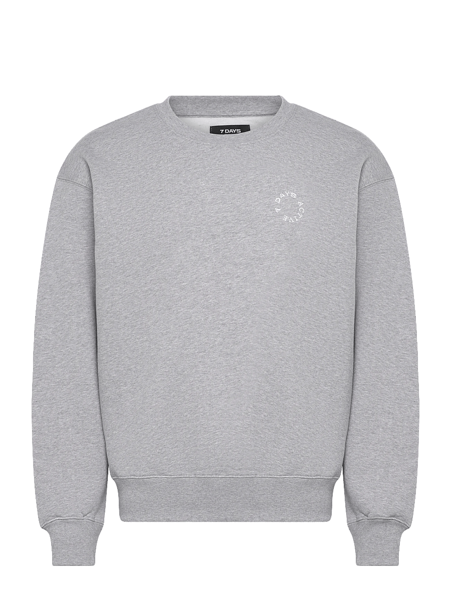 7 DAYS Active - MIND Regular Crewneck - dressipluusid - 022 heather grey - 0
