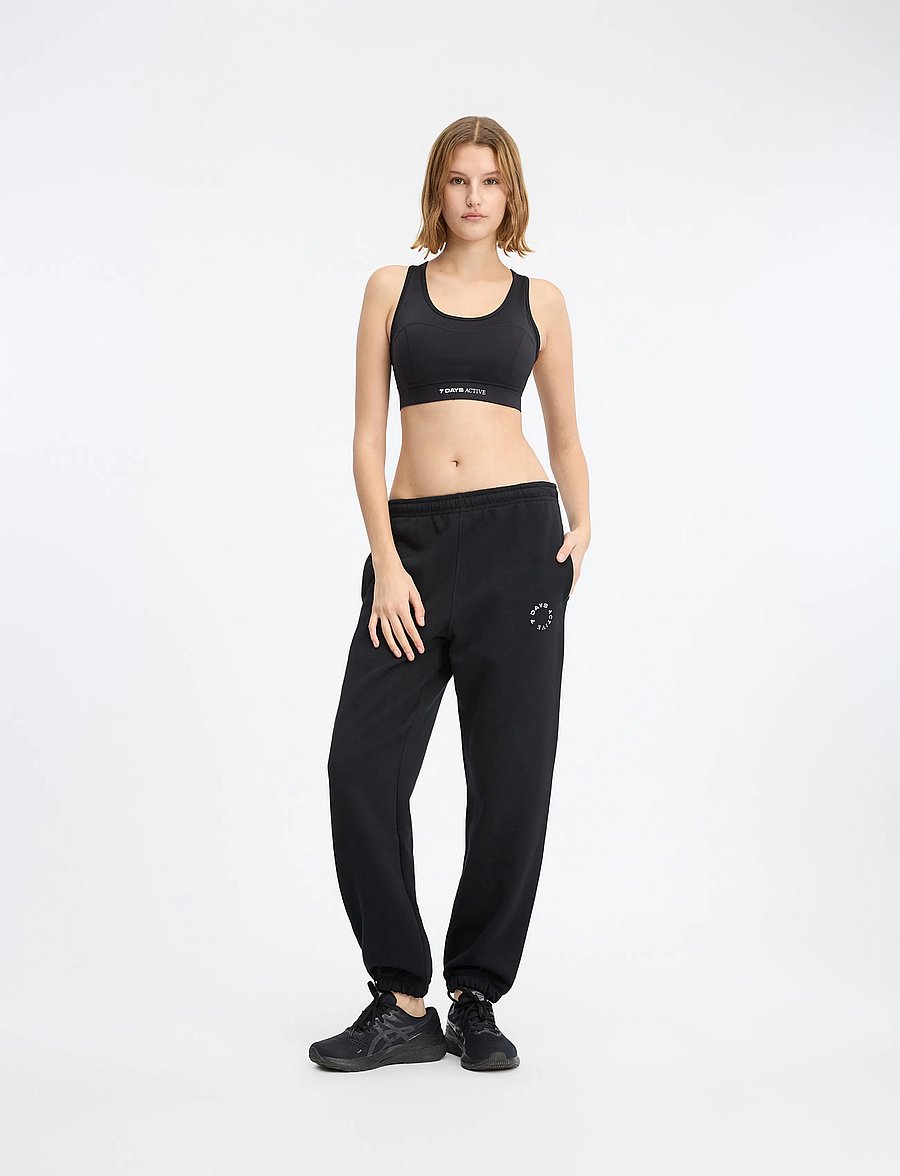 7 DAYS Active - MIND Regular Sweatpants - trennipüksid - 001 black - 0