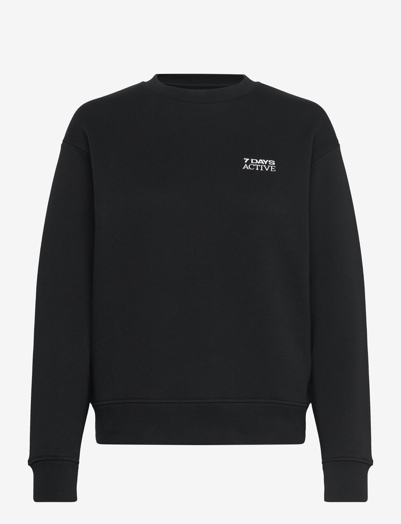 7 DAYS Active - Organic Fitted Crewneck - overdele - 001 black - 1