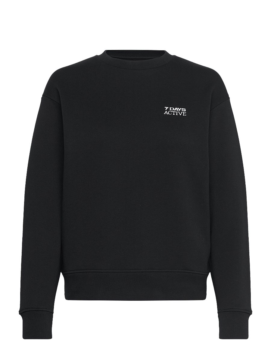 7 DAYS Active - Organic Fitted Crewneck - sporta džemperi - 001 black - 1