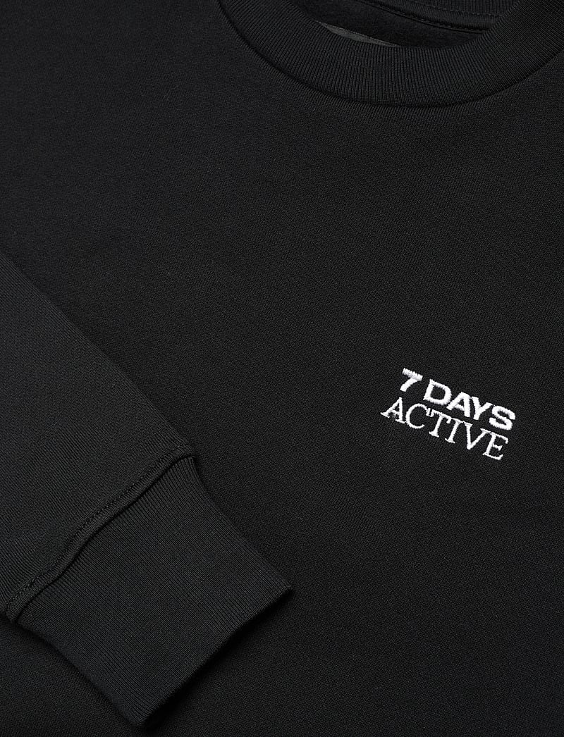 7 DAYS Active - Organic Fitted Crewneck - overdele - 001 black - 4