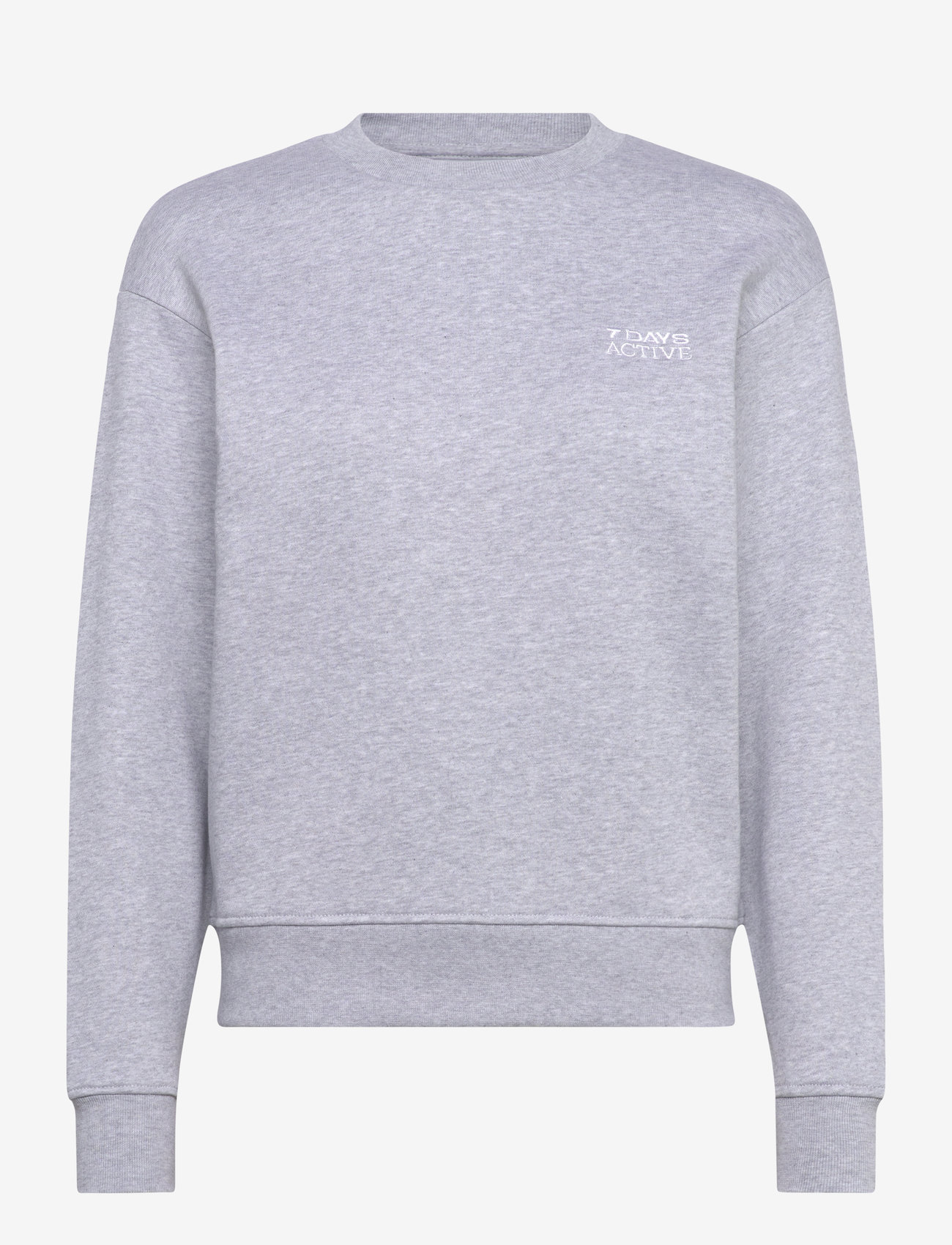7 DAYS Active - Organic Fitted Crewneck - tops - 022 heather grey - 1