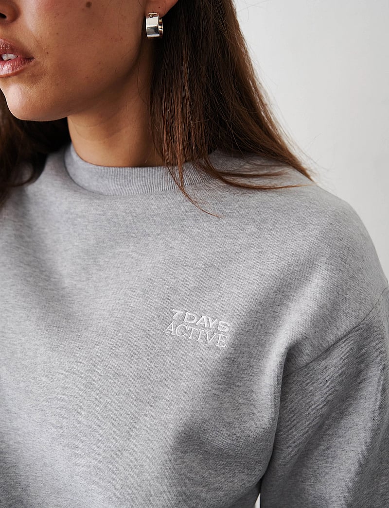 7 DAYS Active - Organic Fitted Crewneck - Överdelar - 022 heather grey - 0