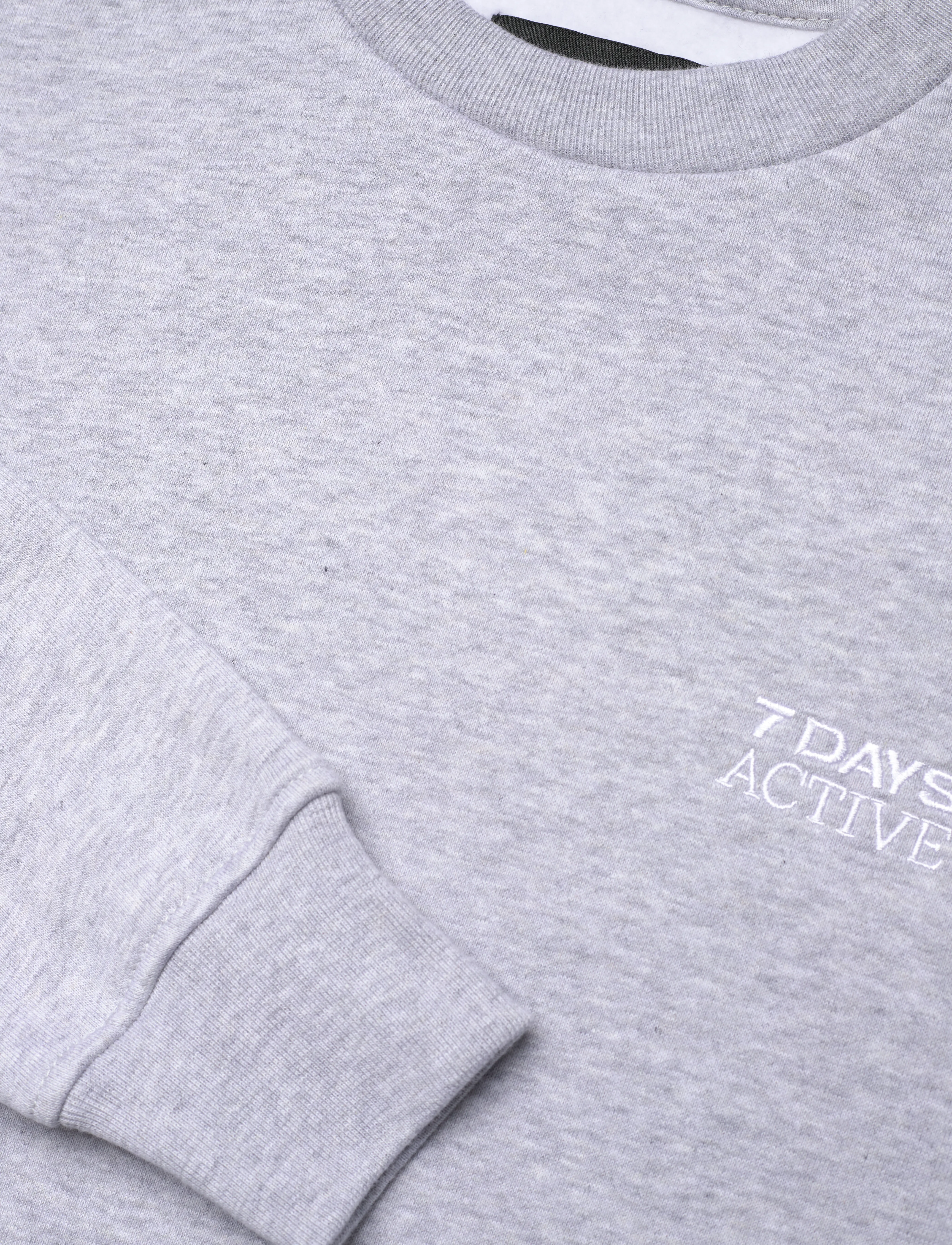 7 DAYS Active - Organic Fitted Crewneck - yläosat - 022 heather grey - 3