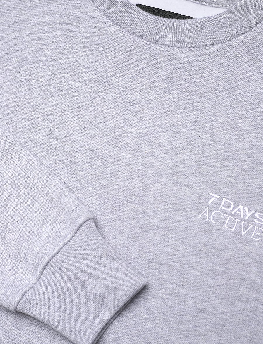 7 DAYS Active - Organic Fitted Crewneck - yläosat - 022 heather grey - 3