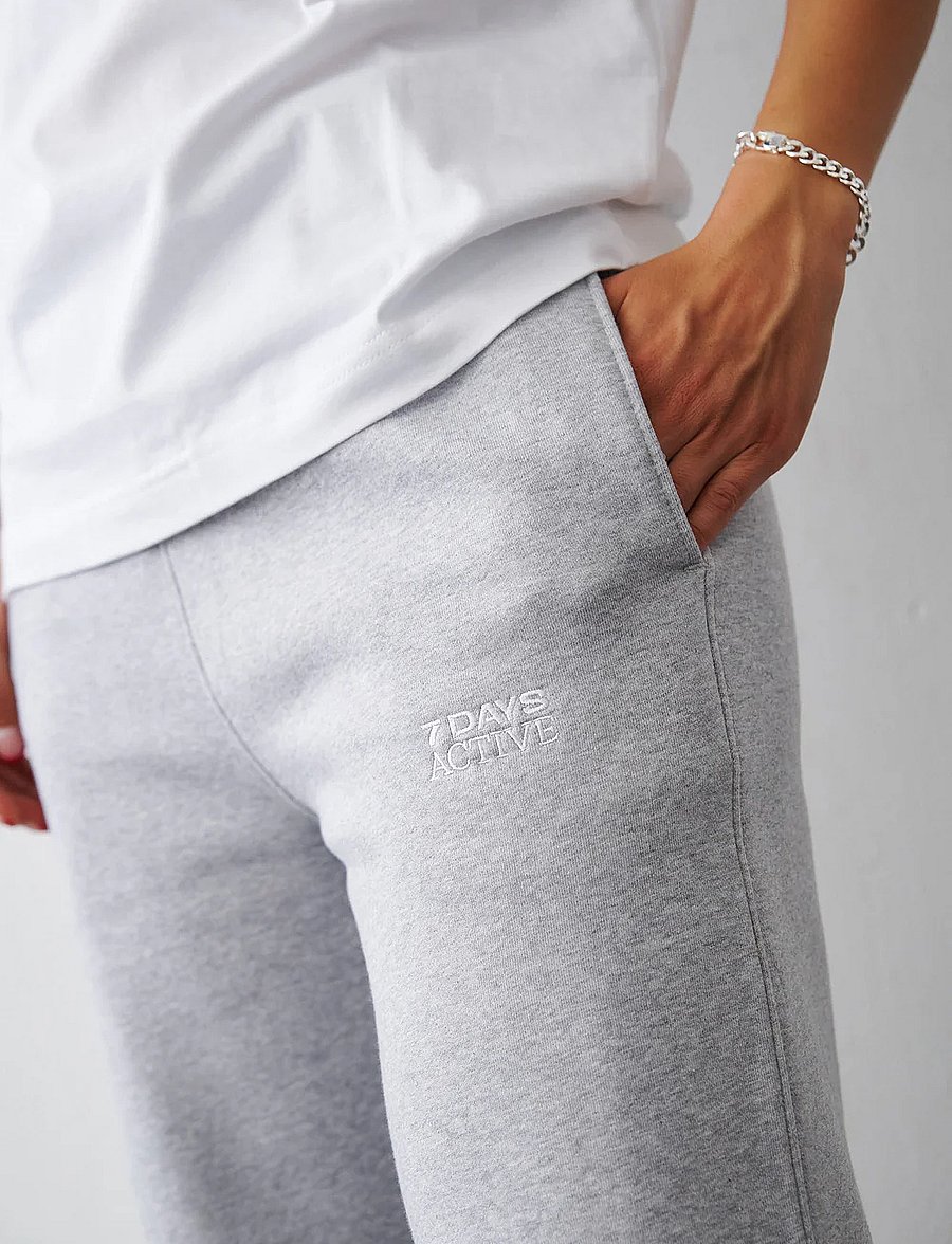 7 DAYS Active - Organic Fitted Sweatpants - trainingshosen - 022 heather grey - 0