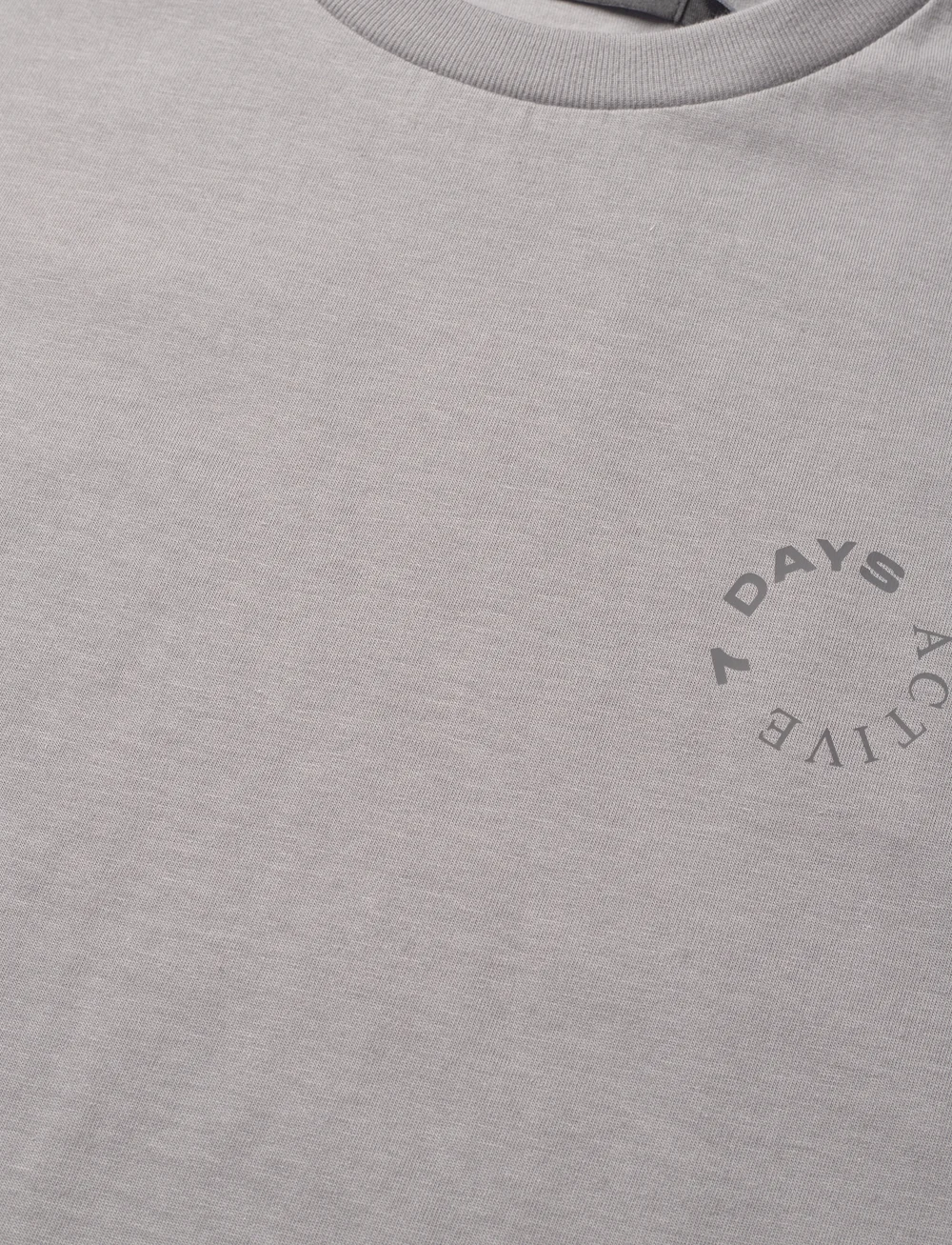 7 DAYS Active - Organic Regular Tee - alussärgid ja t-särgid - 844 sharkskin - 3