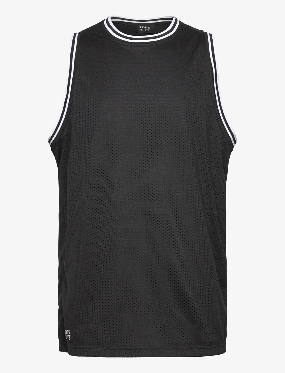 7 DAYS Active - Mesh Tanktop - toppar & t-shirts - 001 black - 0