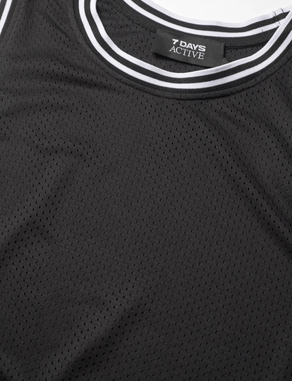 7 DAYS Active - Mesh Tanktop - toppar & t-shirts - 001 black - 2