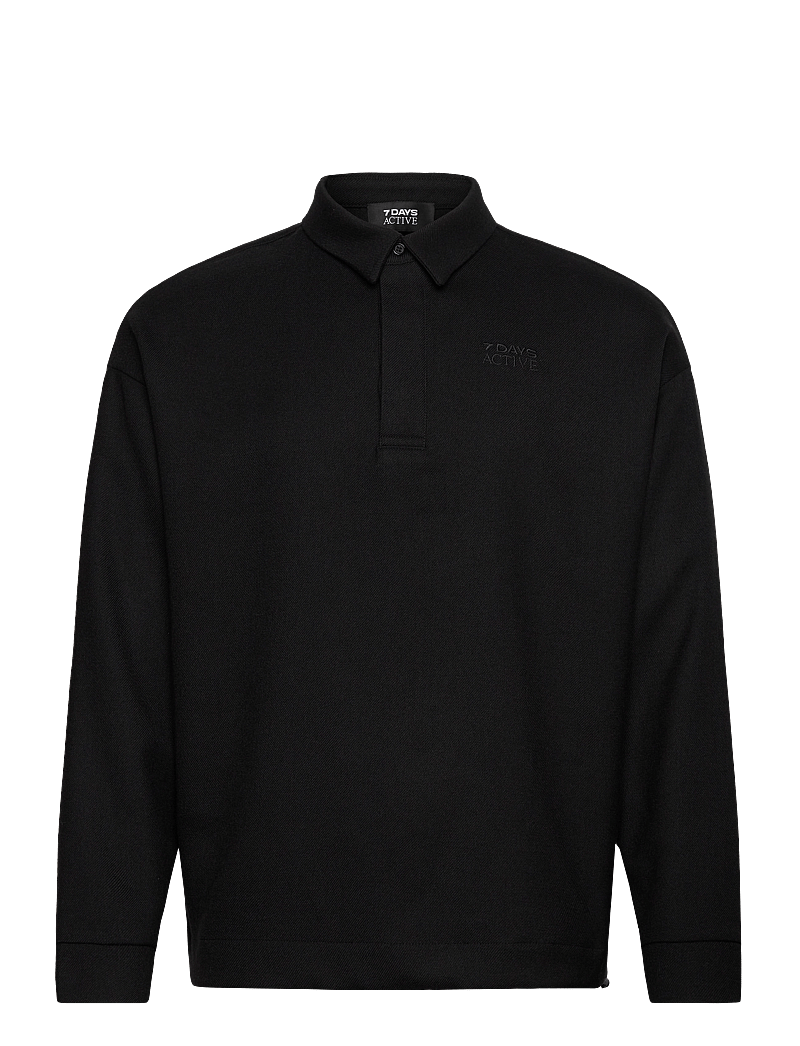 7 DAYS Active - Polo Over Shirt - toppar & t-shirts - 001 black - 1