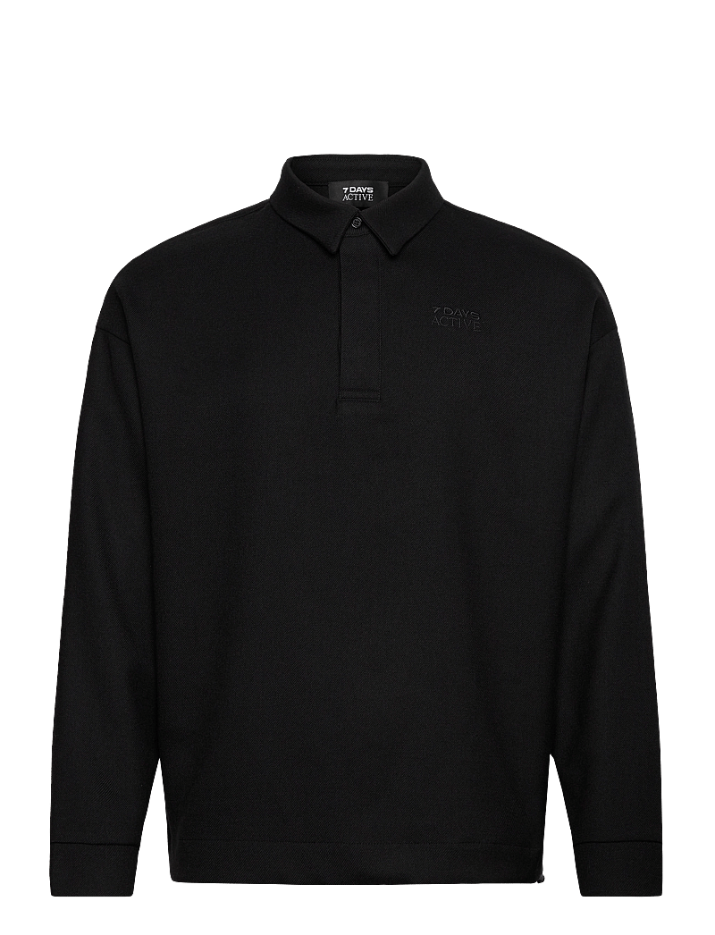 7 DAYS Active - Polo Over Shirt - alussärgid ja t-särgid - 001 black - 1