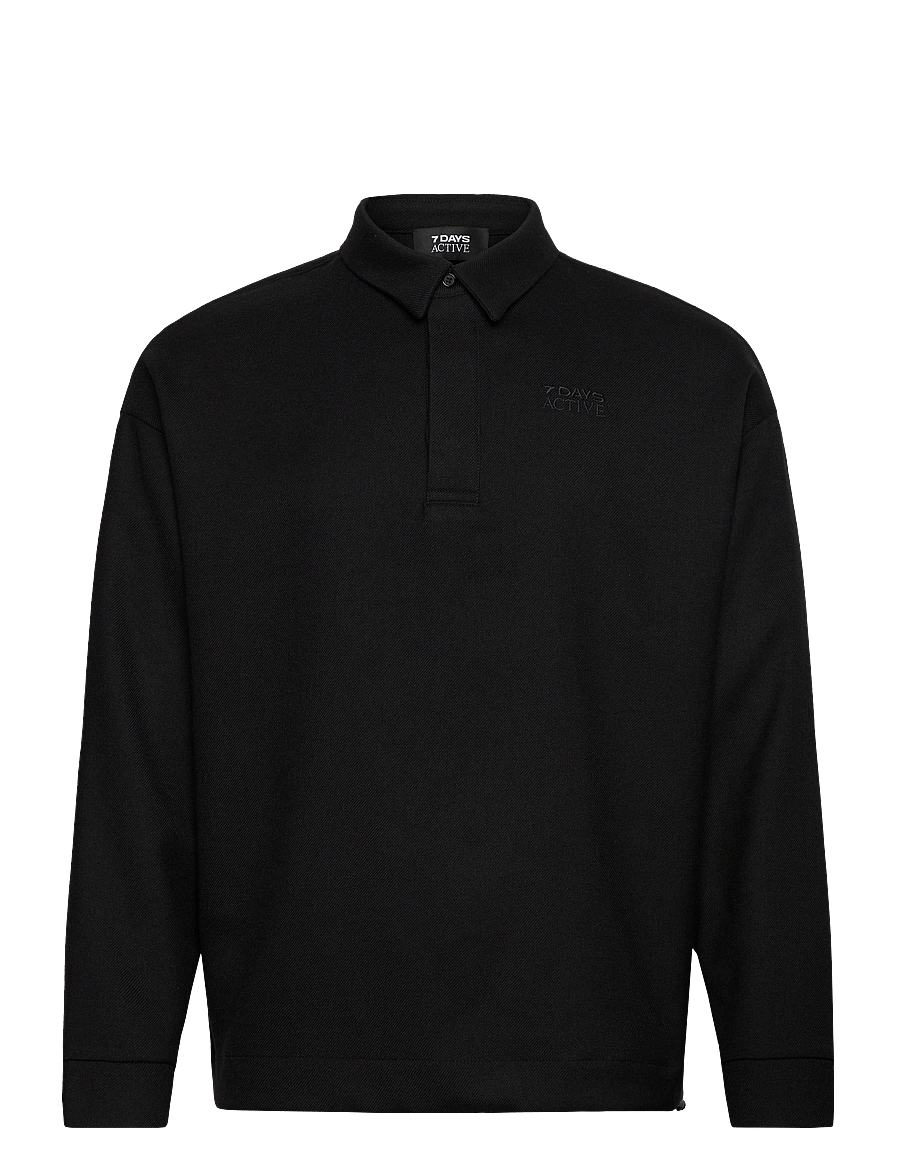7 DAYS Active - Polo Over Shirt - alussärgid ja t-särgid - 001 black - 1