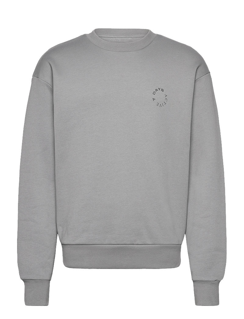 7 DAYS Active - Organic Crewneck - oberteile - 844 sharkskin - 1