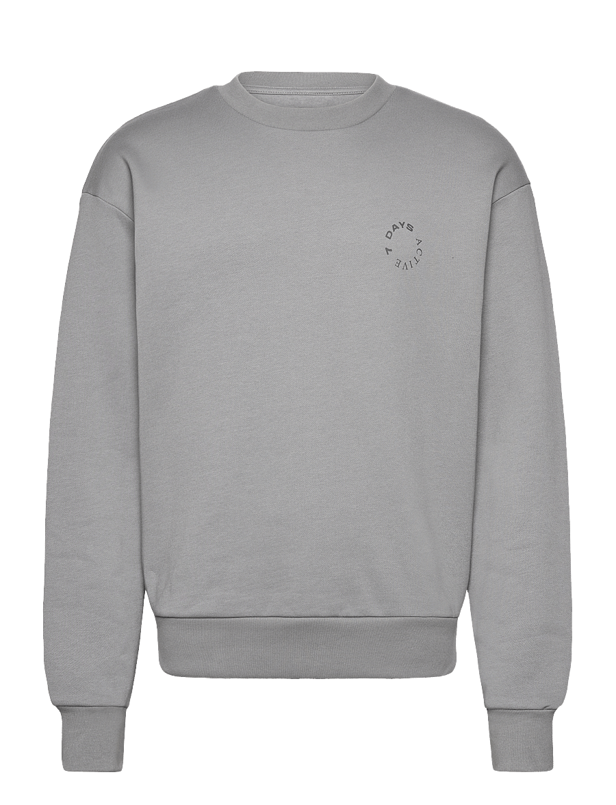 7 DAYS Active - Organic Crewneck - oberteile - 844 sharkskin - 1