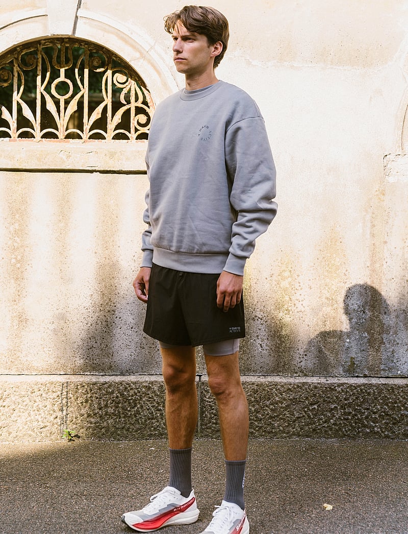7 DAYS Active - Organic Crewneck - oberteile - 844 sharkskin - 0
