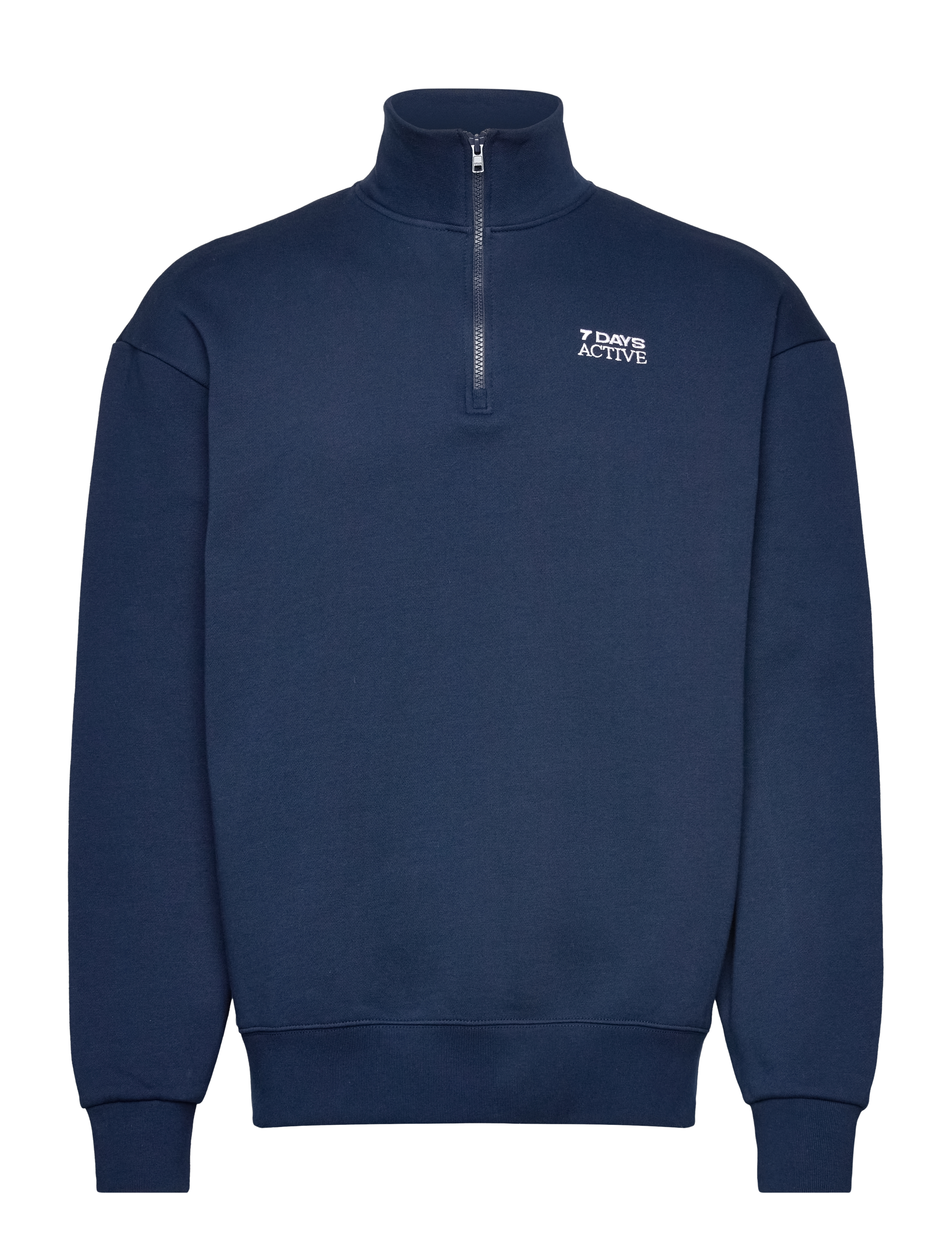 7 DAYS Active Organic Regular Half Zip - 7 DAYS Active - 333 PAGEANT BLUE / navy