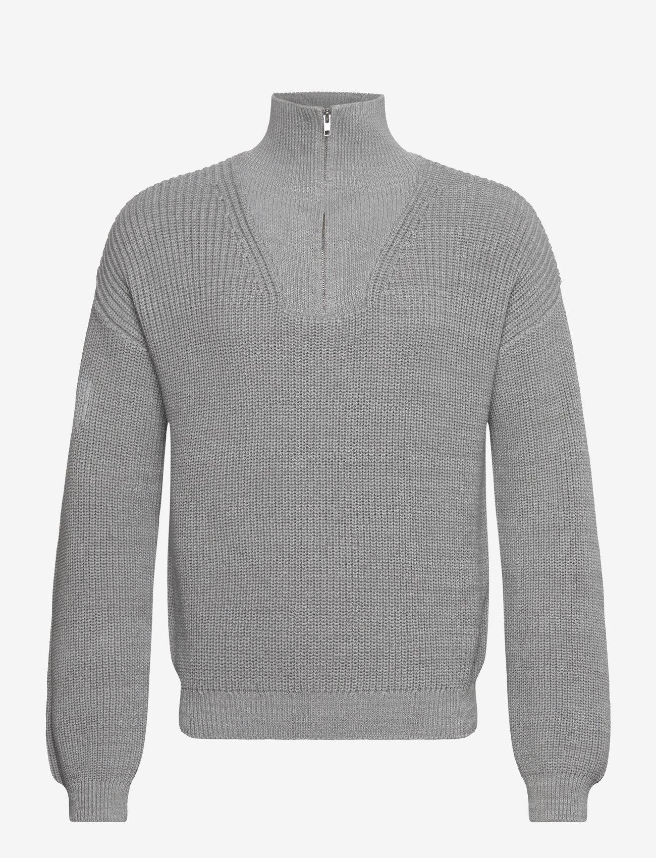 7 DAYS Active - Half Patent Knit - sweatshirts - 016 grey melange - 0