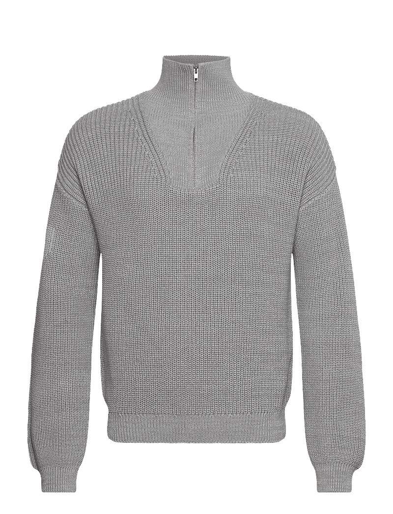 7 DAYS Active - Half Patent Knit - dressipluusid - 016 grey melange - 0
