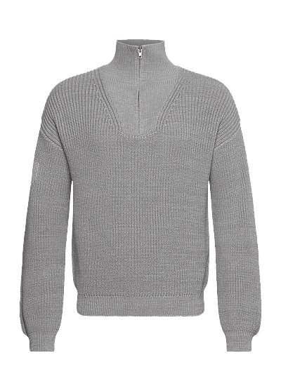 7 DAYS Active Half Patent Knit - Riided - 016 GREY MELANGE / grey