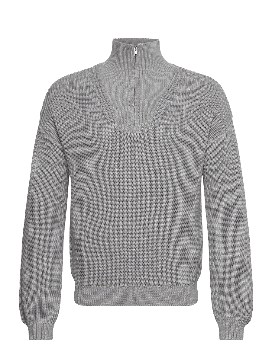 7 DAYS Active - Half Patent Knit - adīti izstrādājumi - 016 grey melange - 0