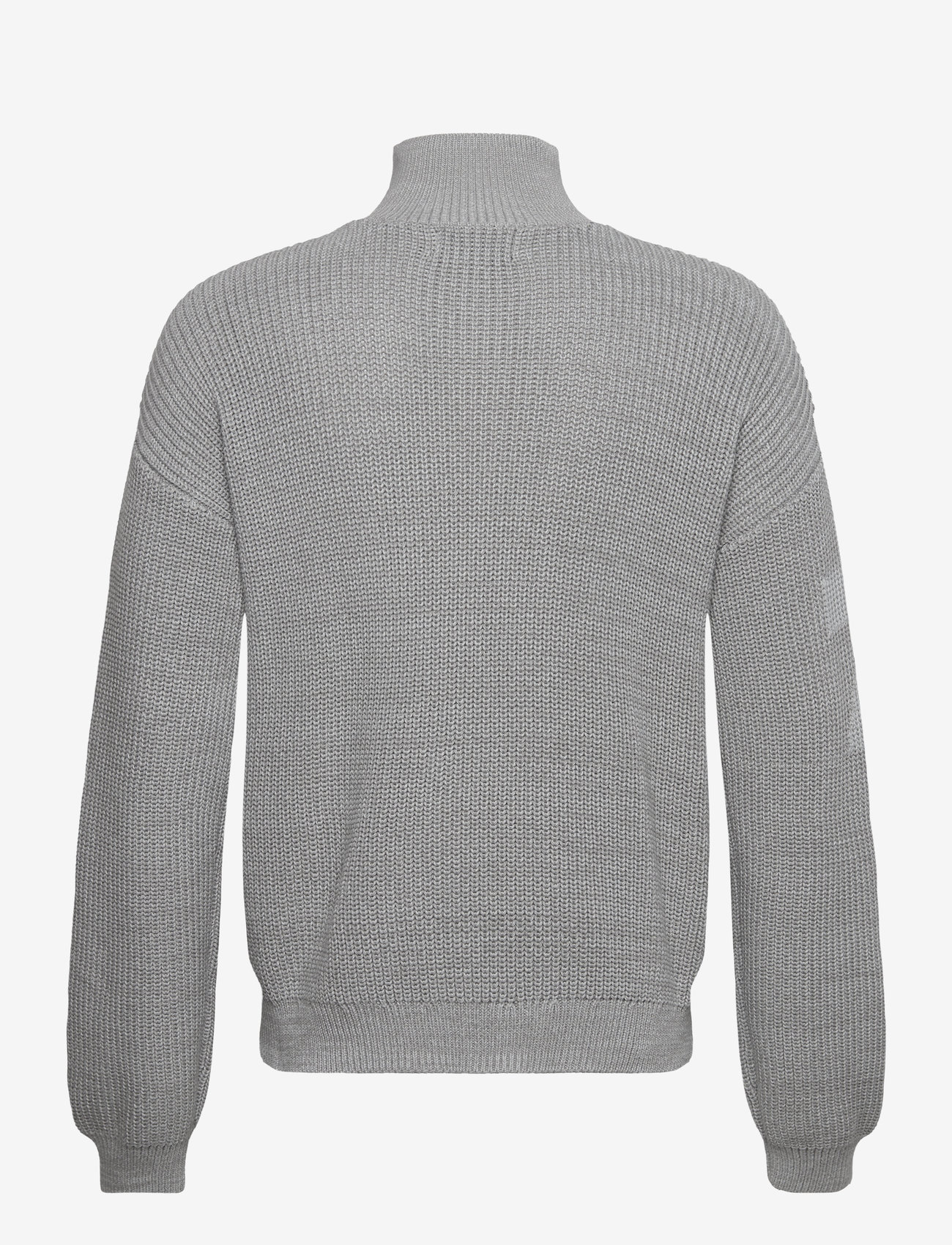 7 DAYS Active - Half Patent Knit - sweatshirts - 016 grey melange - 1