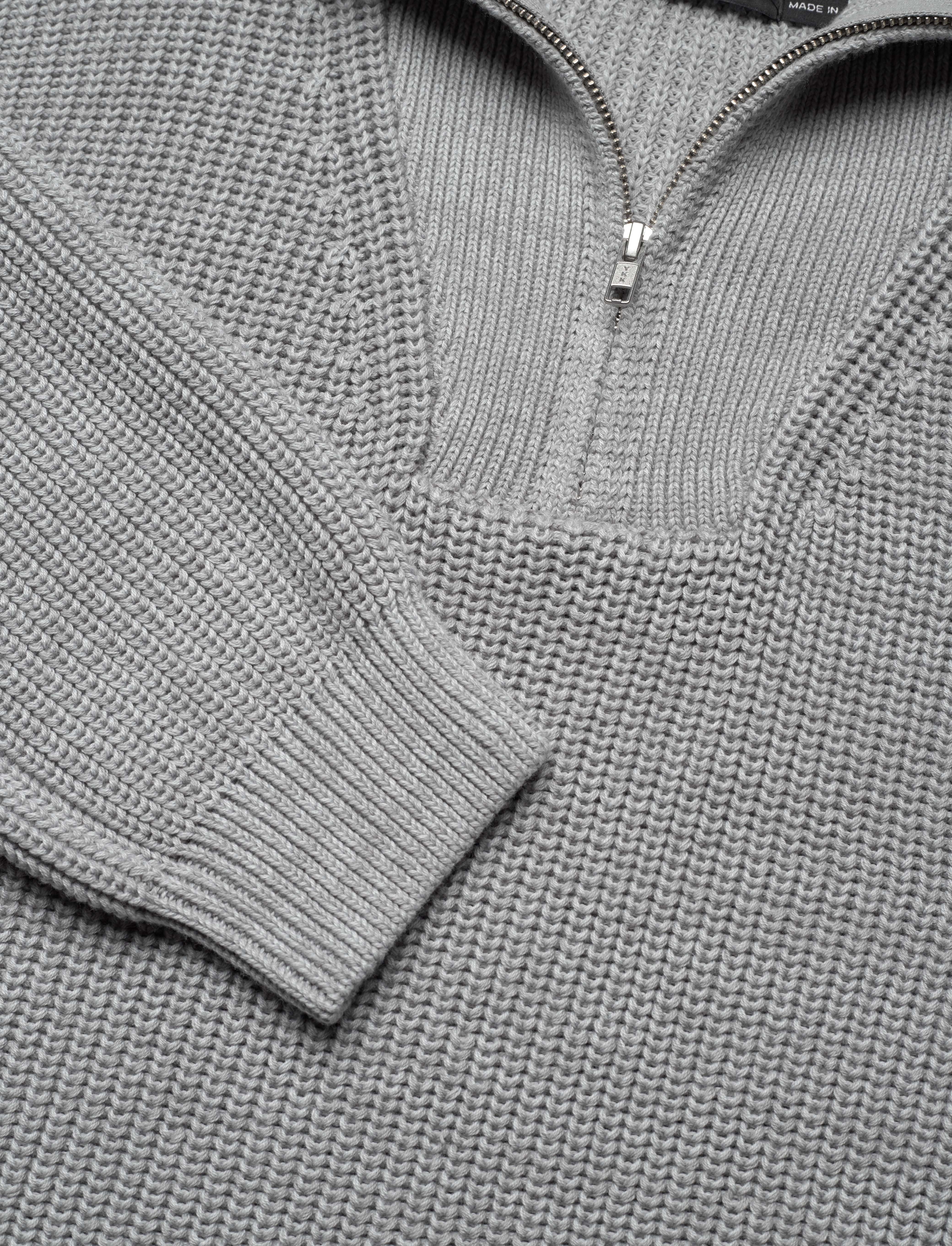 7 DAYS Active - Half Patent Knit - strickmode - 016 grey melange - 2