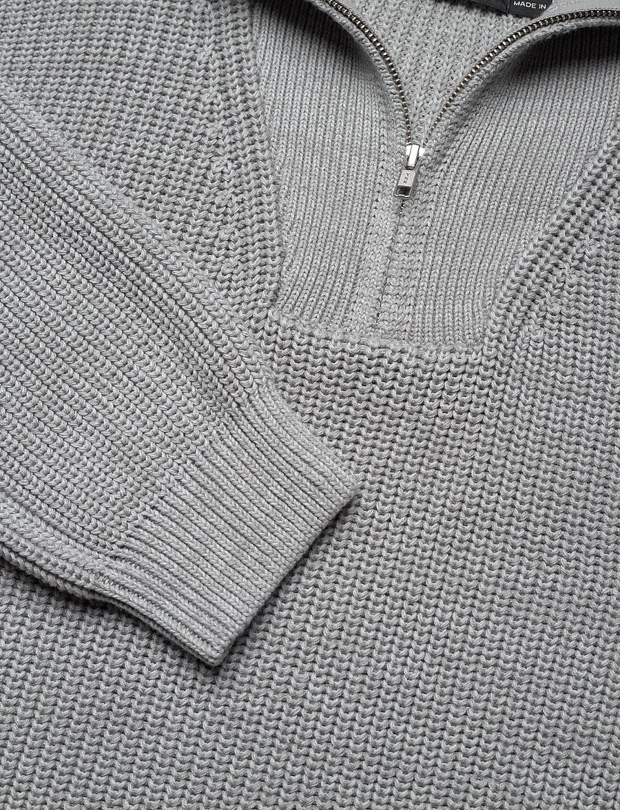 7 DAYS Active - Half Patent Knit - adīti izstrādājumi - 016 grey melange - 2