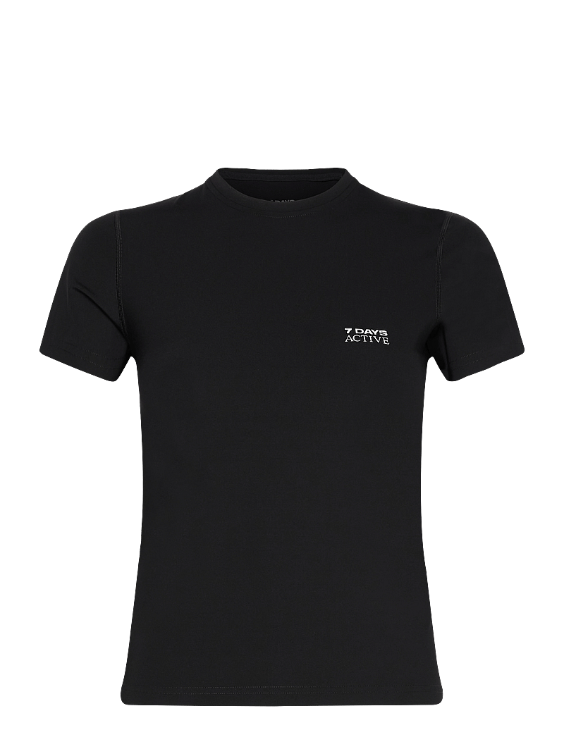 7 DAYS Active - Womens Short Sleeve Training Tee - palaidinės ir marškinėliai - 001 black - 0