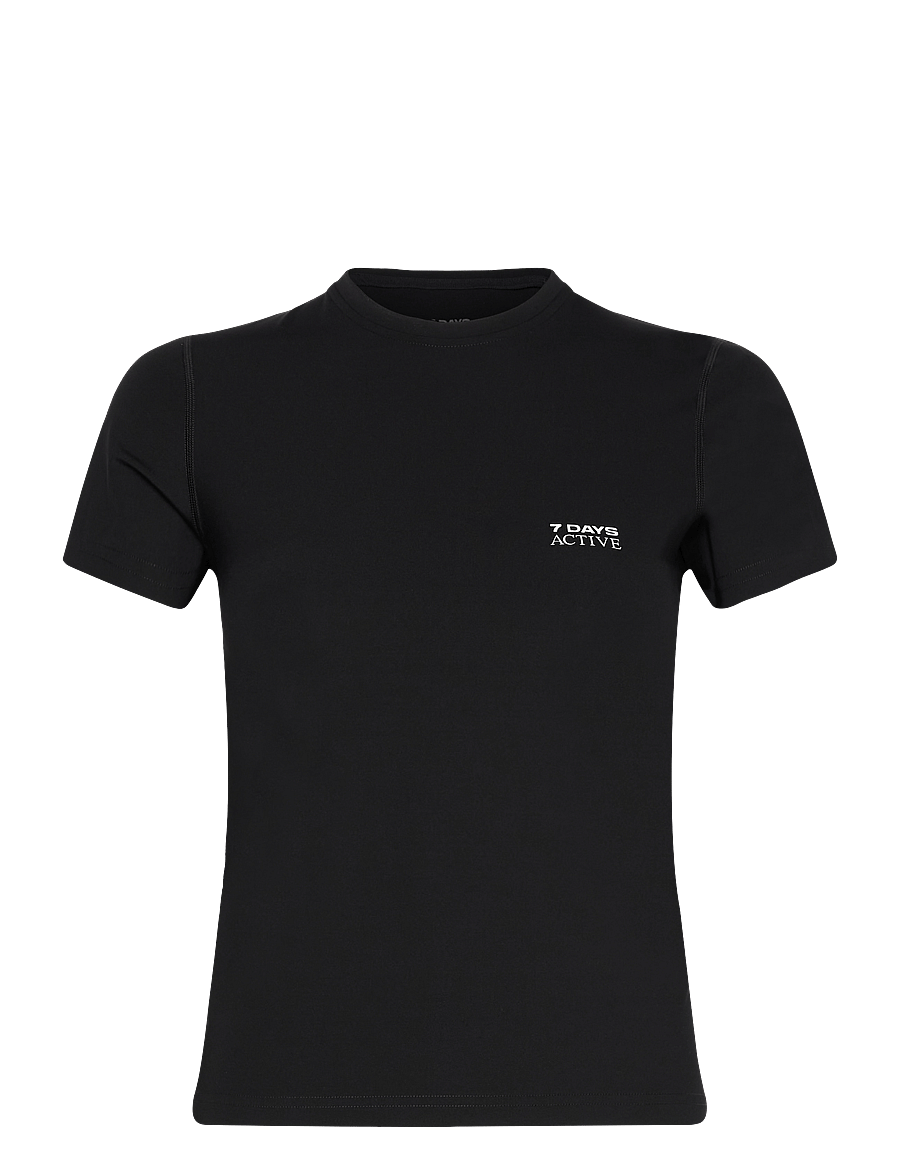 7 DAYS Active - Womens Short Sleeve Training Tee - t-shirts - 001 black - 0