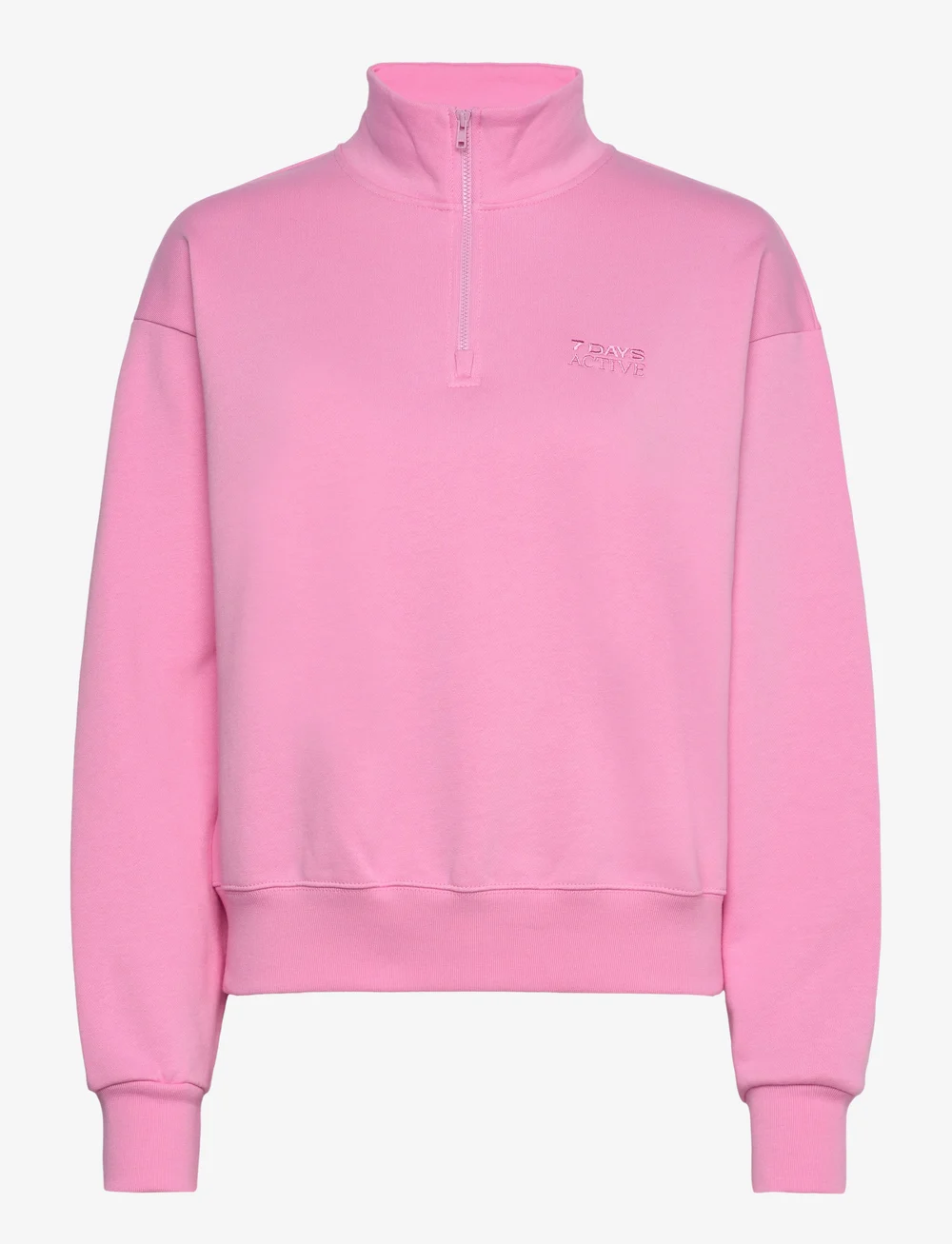 7 DAYS Active - Organic Fitted Half Zip - oberteile - 842 bonbon - 0