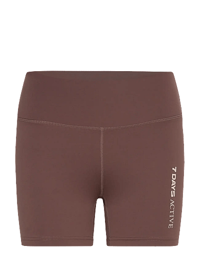 7 DAYS Active Signature Mini Shorts - Bottoms - 087 SHOPPING BAG / brown