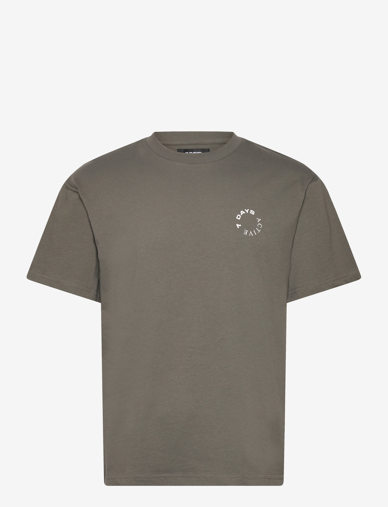 7 DAYS Active - Organic Regular Tee - t-shirts - 036 beluga grey - 0