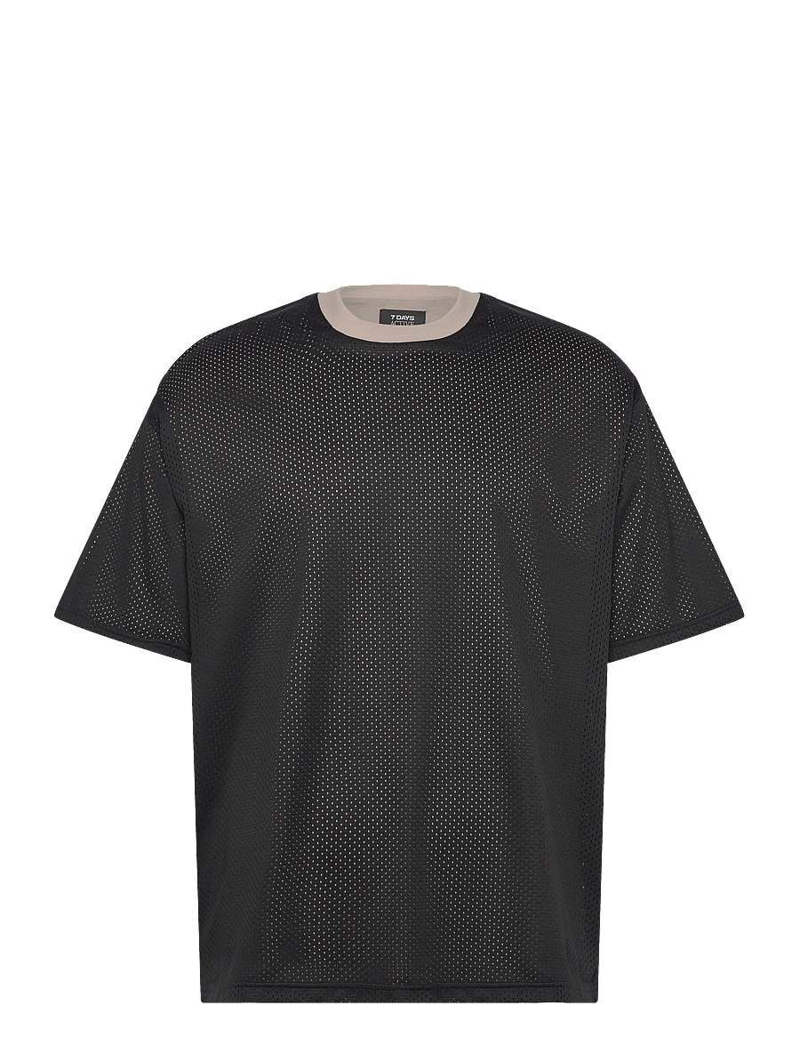 7 DAYS Active - Mesh Cotton Tee - alussärgid ja t-särgid - 835 silver gray - 0