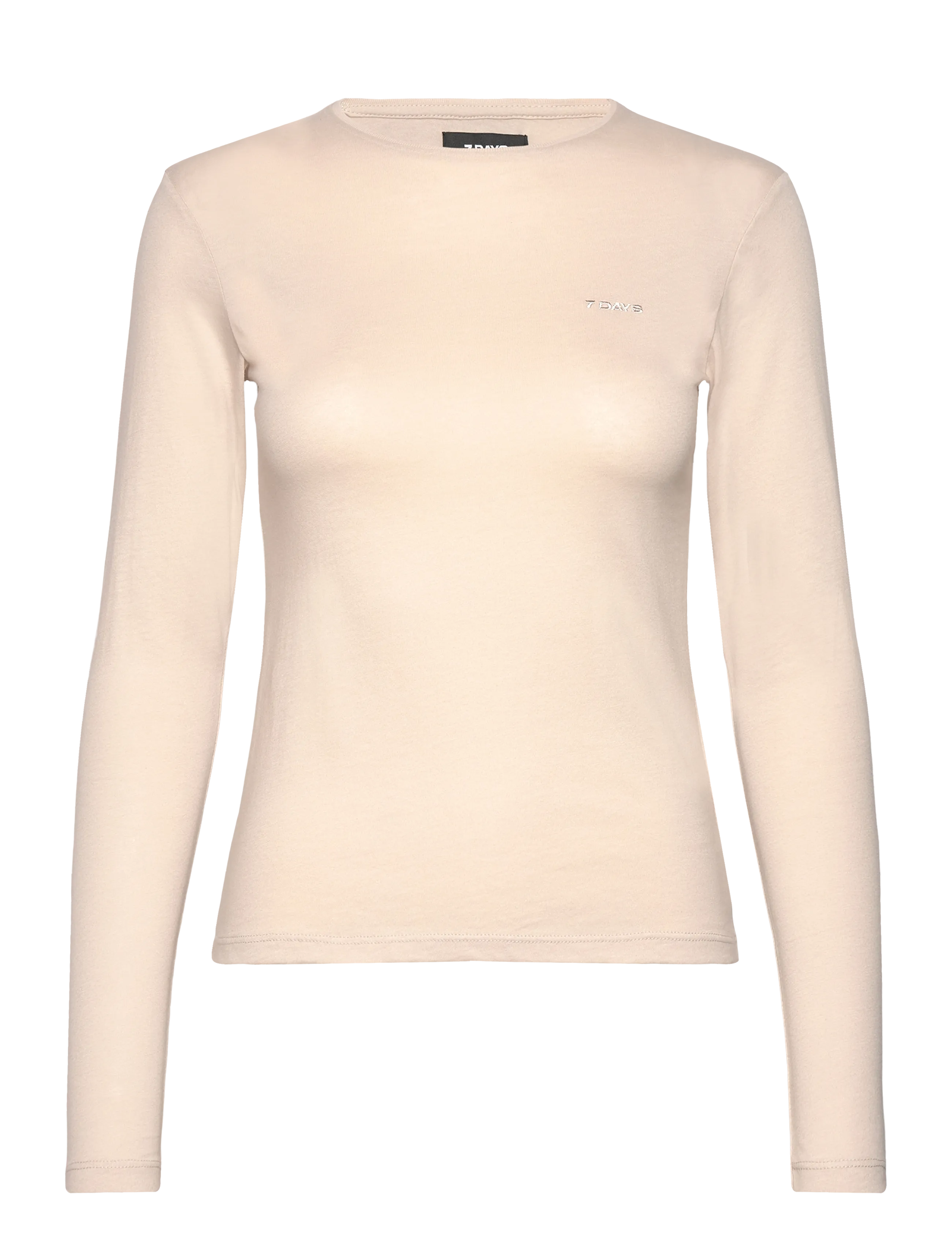 7 DAYS Active Fitted Long Sleeve Tee - Tøj - 835 SILVER GRAY / cream