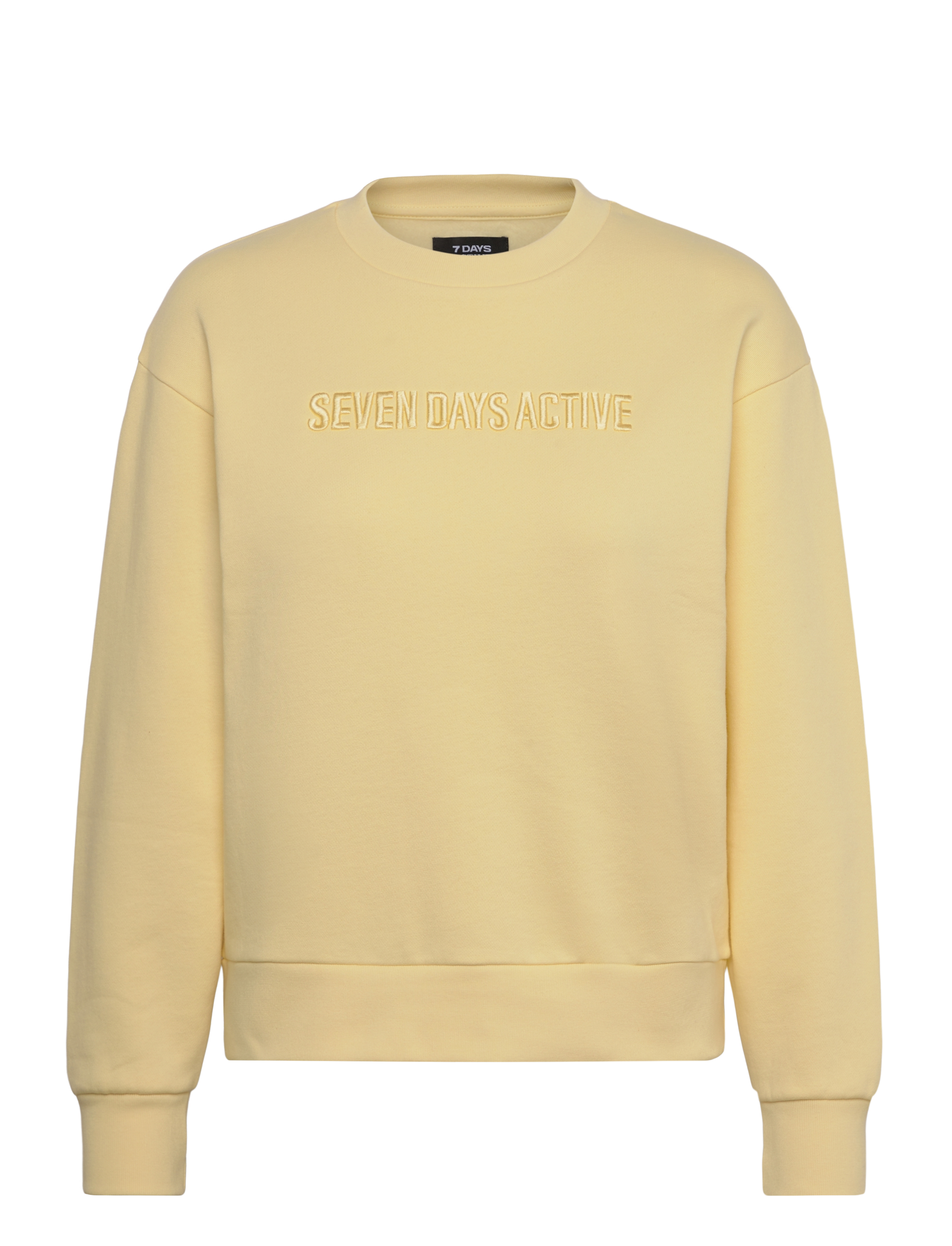 7 DAYS ACTIVE Organic Fitted Crewneck Gelb - S - Damen