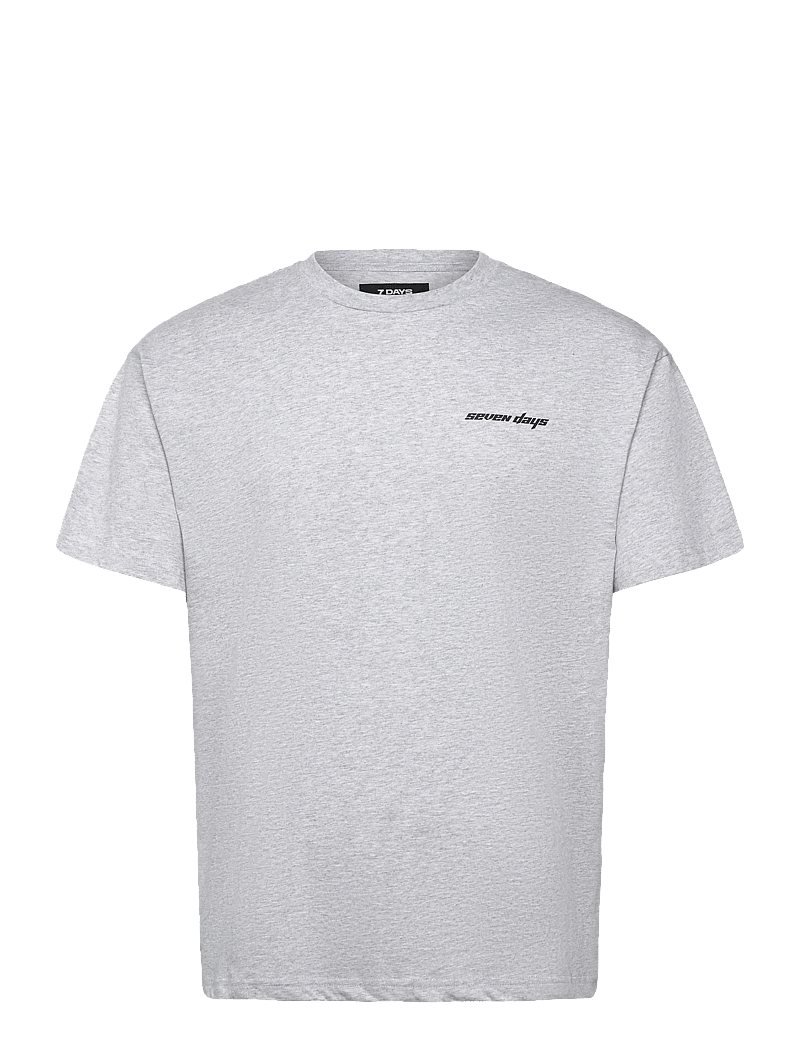 7 DAYS Active - Organic Regular Star Tee - t-shirts - 022 heather grey - 0
