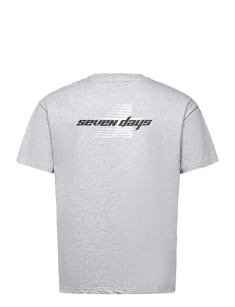 7 DAYS Active - Organic Regular Star Tee - t-shirts - 022 heather grey - 1