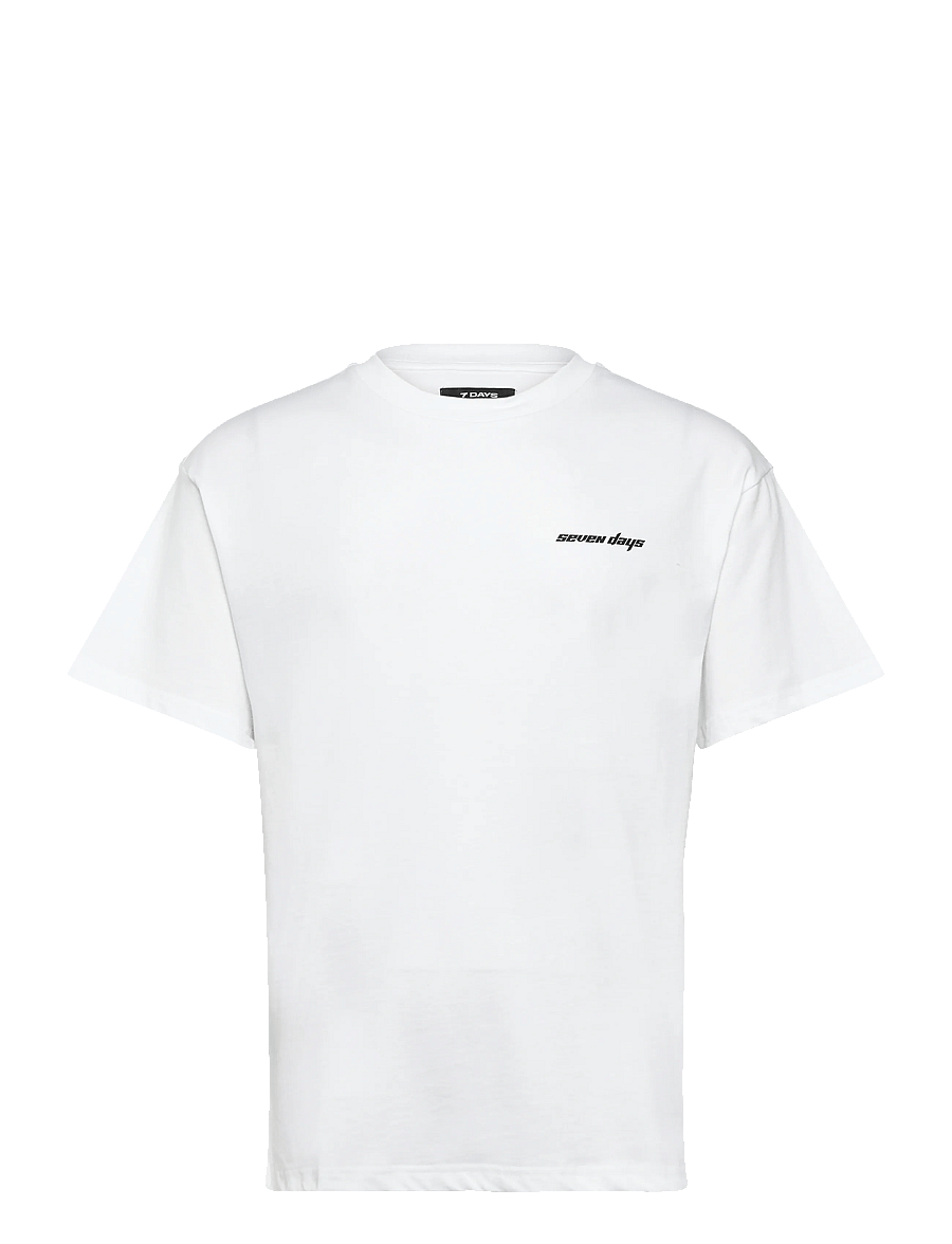 7 DAYS Active - Organic Regular Star Tee - oberteile & t-shirts - 049 brilliant white - 0