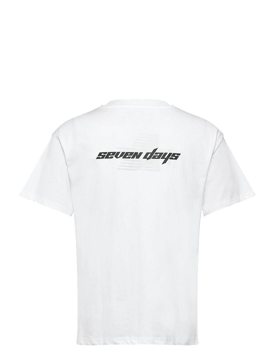 7 DAYS Active - Organic Regular Star Tee - oberteile & t-shirts - 049 brilliant white - 1