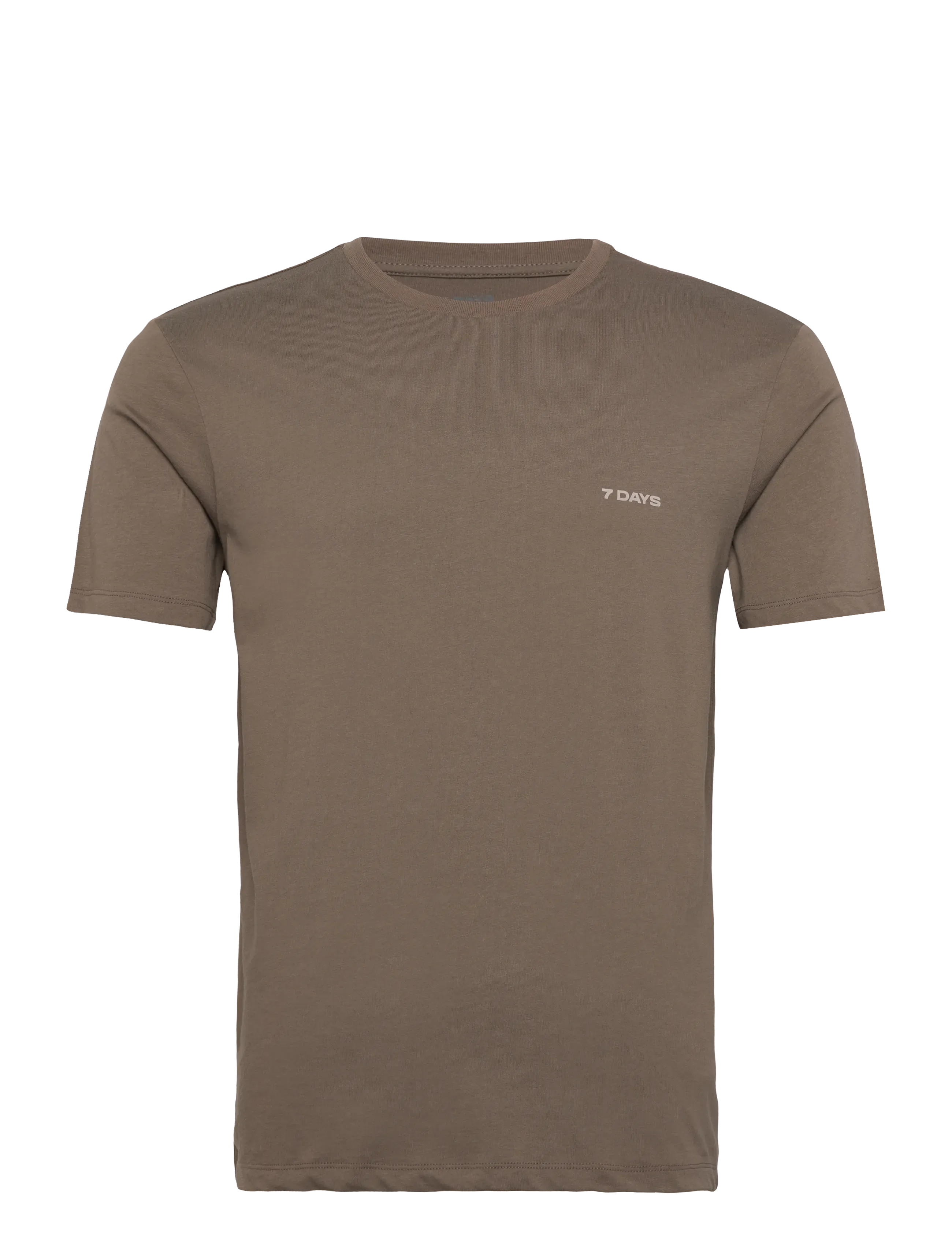 7 DAYS ACTIVE Organic Basic Tee Khaki - S - Herren