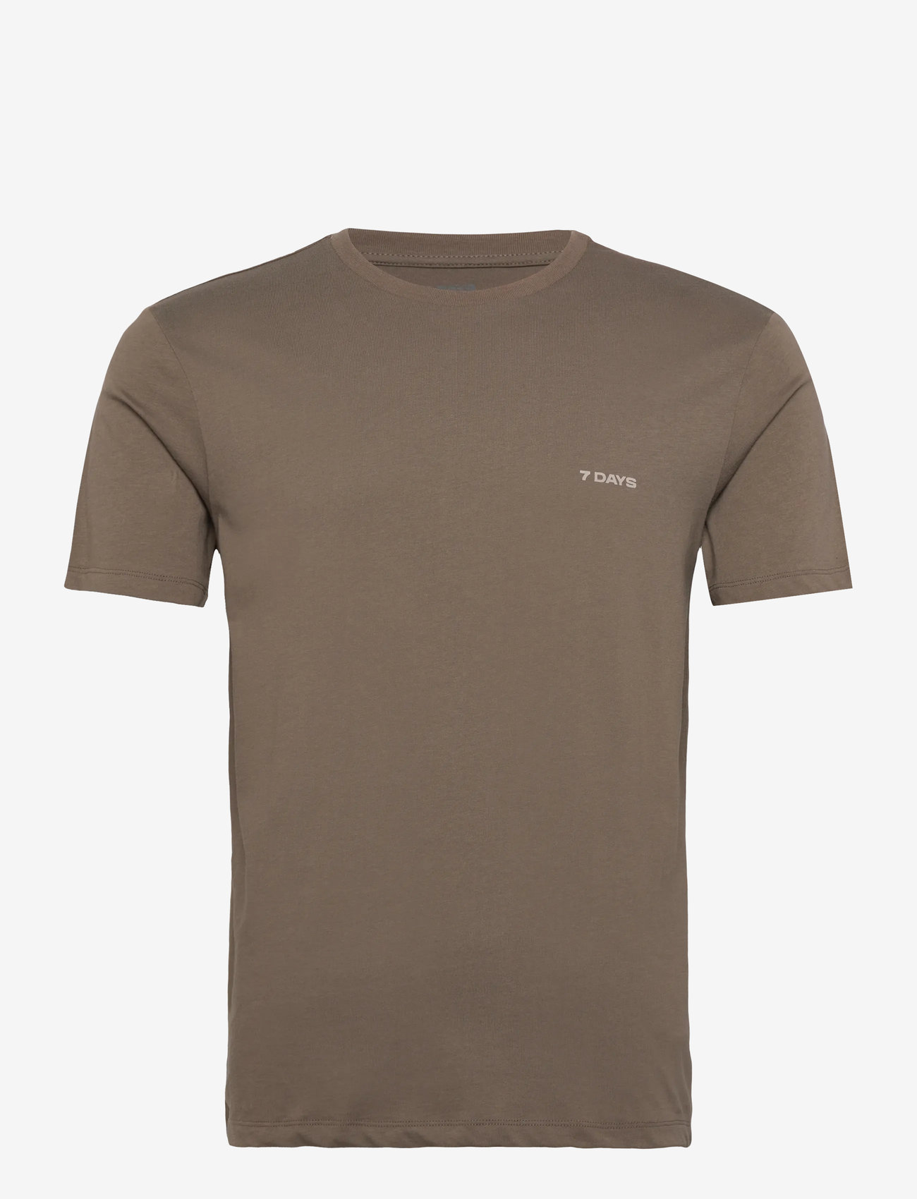 7 DAYS Active - Organic Basic Tee - höstkläder - 071 major brown - 0