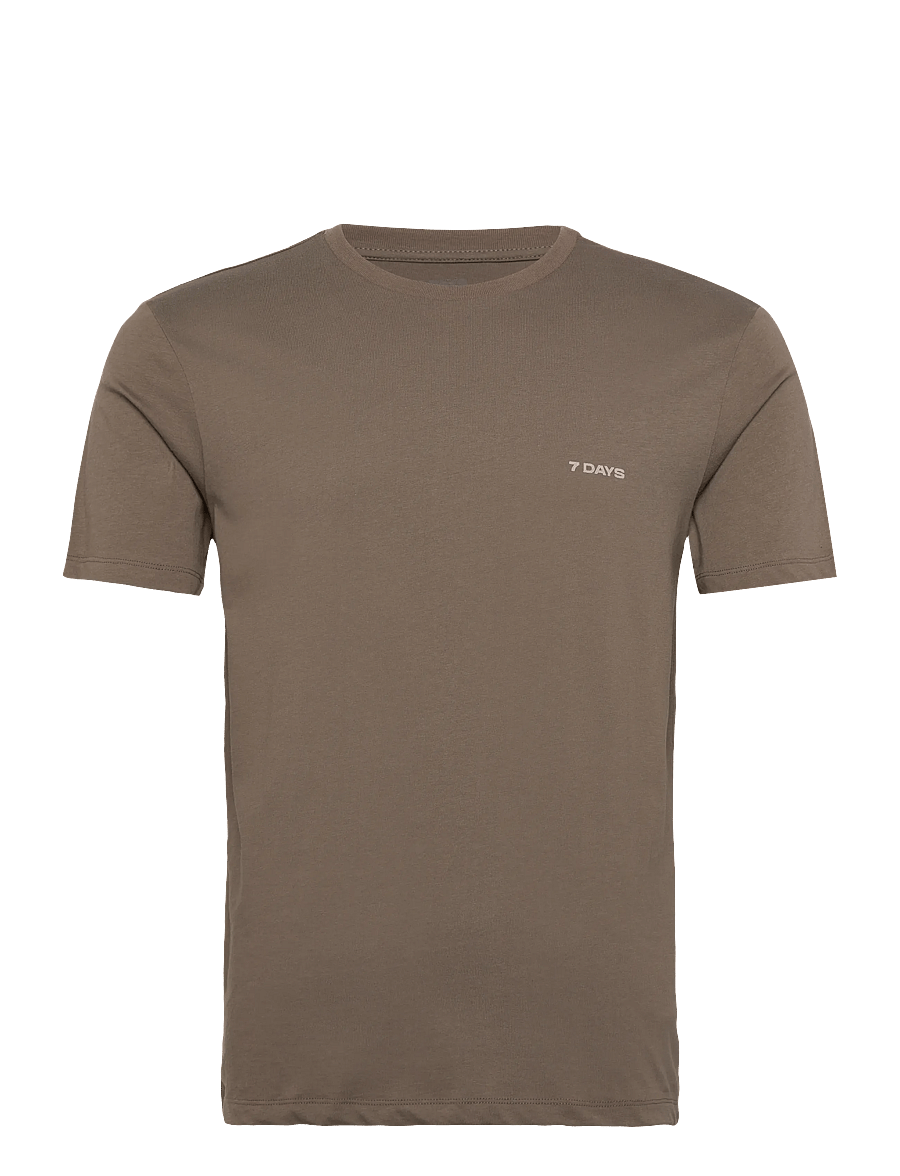7 DAYS Active - Organic Basic Tee - kurzärmelig - 071 major brown - 0