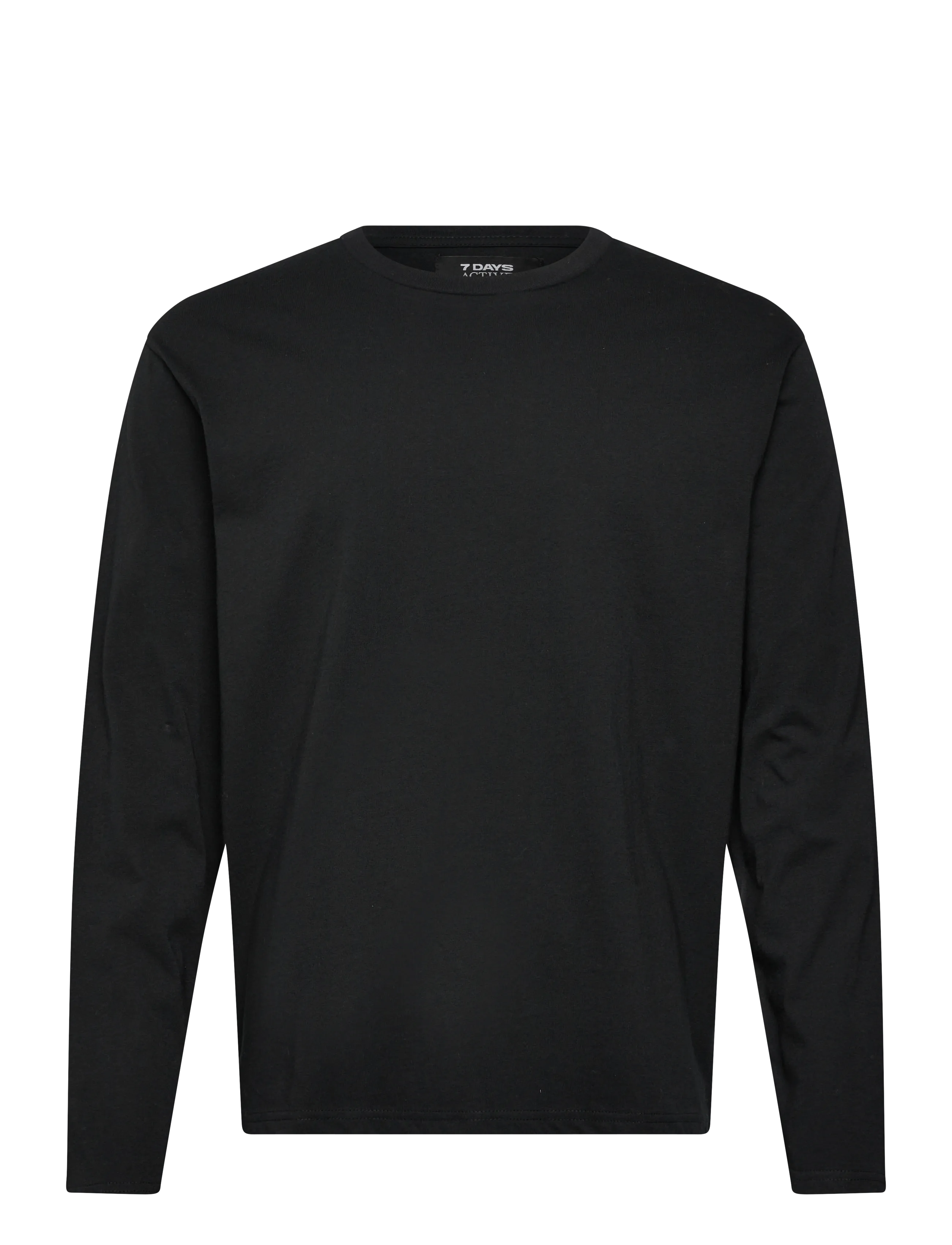 7 DAYS Active Organic Long Sleeve Tee, M, Black, Sport Overdele > Sport Long Sleeved Overdele, Herre